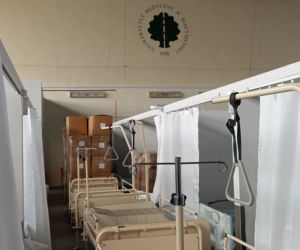 Szpital tymczasowy w Białymstoku przy ul. Wołodyjowskiego [ZDJĘCIA]