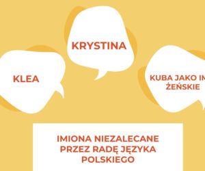 IMIONA NIEZALECANE przez Radę Języka Polskiego