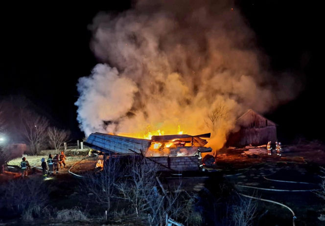 Pożar w pow. bialskim