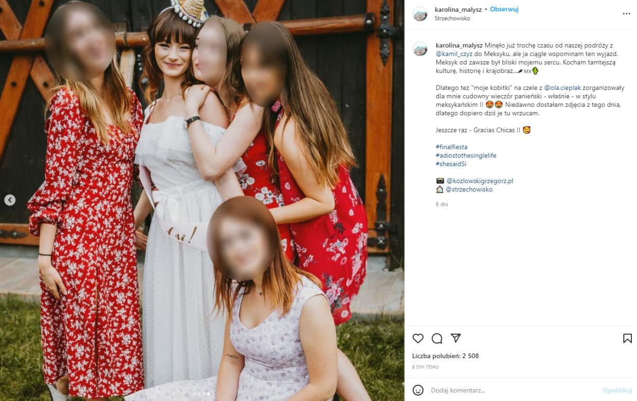 Wieczór panieński Karoliny Małysz