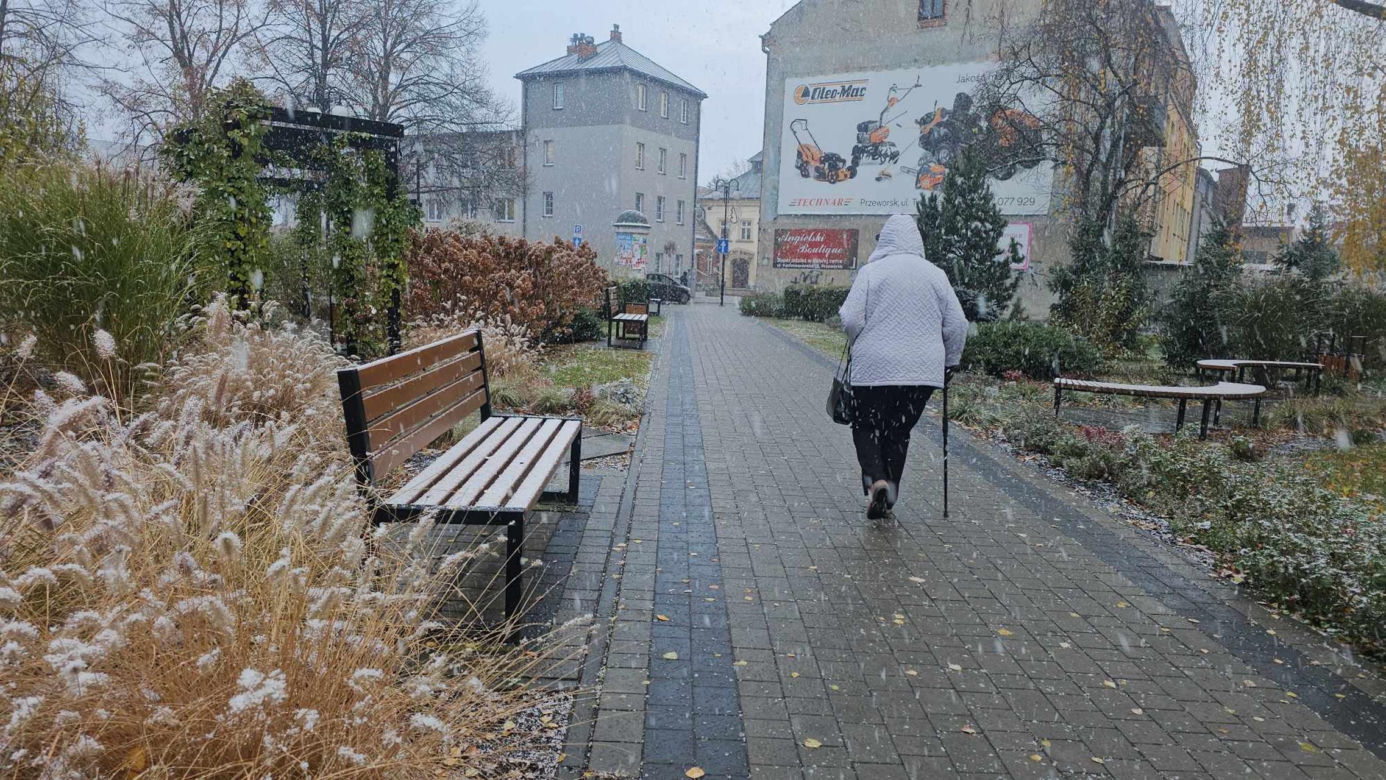 Pierwszy śnieg na Podkarpaciu