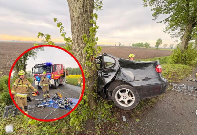 Dramat pod Malborkiem! 19-latka była zakleszczona we wraku auta. Strażacy przekazali tragiczne wieści