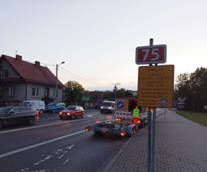Remont drogi krajowje 75 w Brzesku