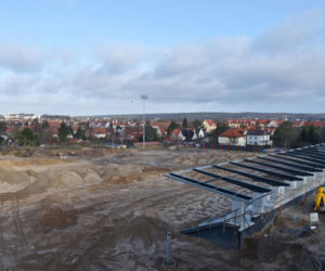 Budowa stadionu w Szczecinie - luty 2020