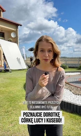 Karolina Ludwiniak na planie "Rancza"