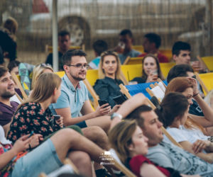 Kino plenerowe w Białymstoku w ramach Streat Food Młynowa