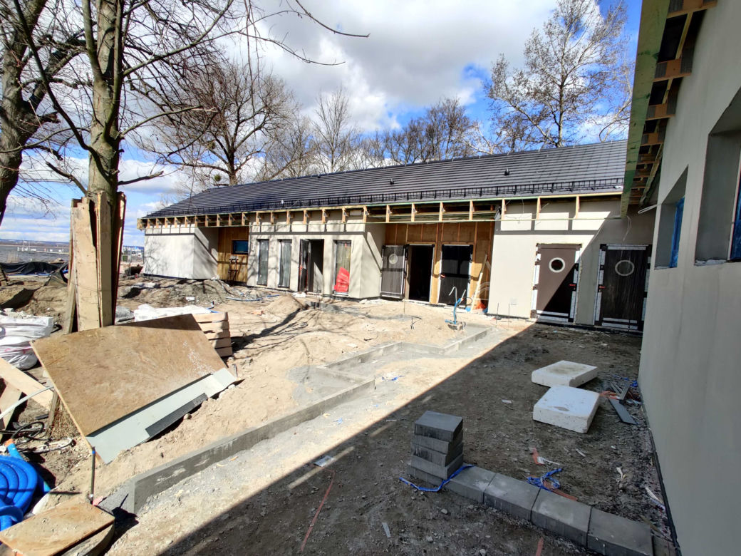 Przebudowa kąpieliska w Dąbiu - kwiecień 2021