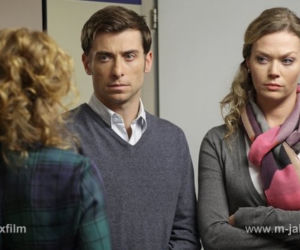 M jak miłość odc. 1047. Anna (Tamara Arciuch), Marek (Kacper Kuszewski)