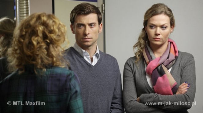 M jak miłość odc. 1047. Anna (Tamara Arciuch), Marek (Kacper Kuszewski)