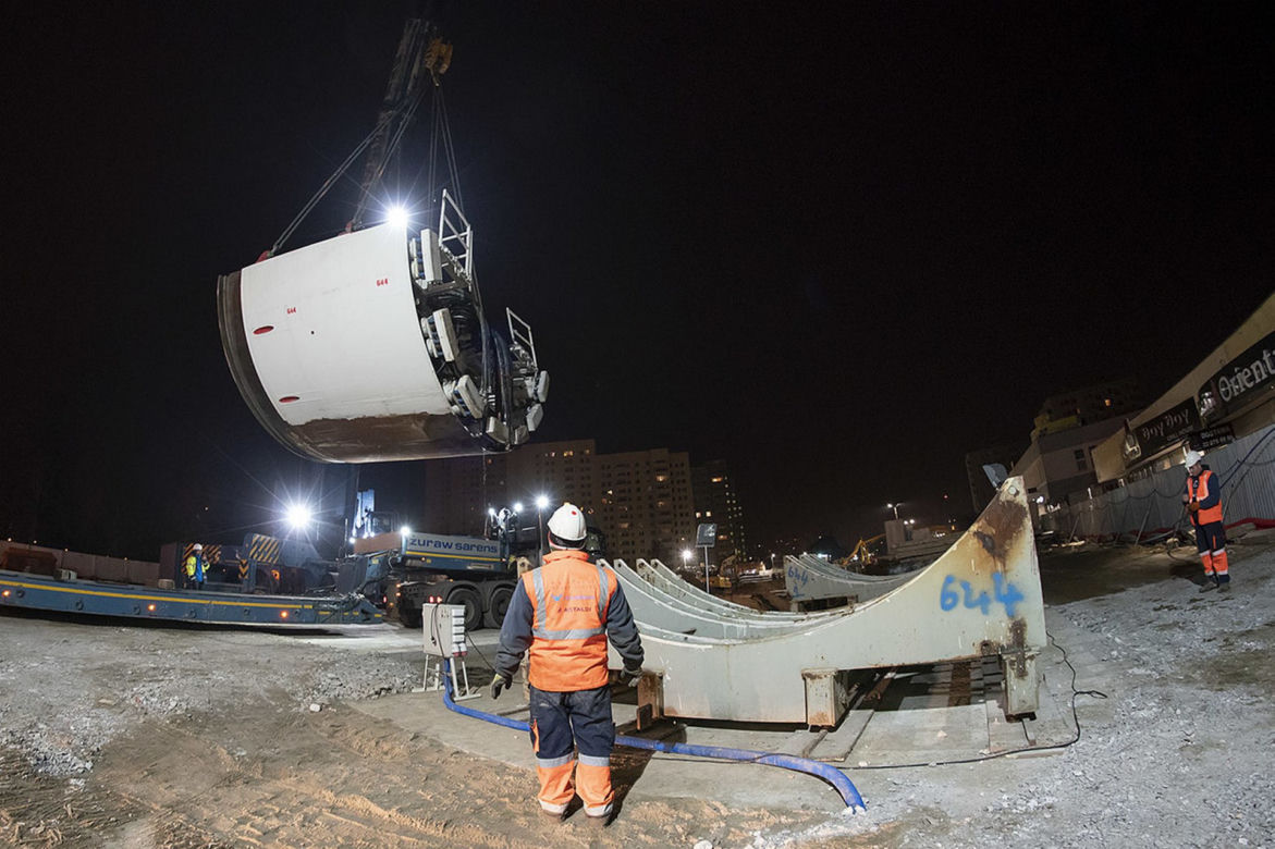 Tarcze TBM przyjechały na Bródno