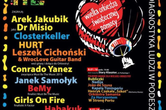 WOŚP 2016: Wrocław ma 3-dniową imprezę! Kto wystąpi?