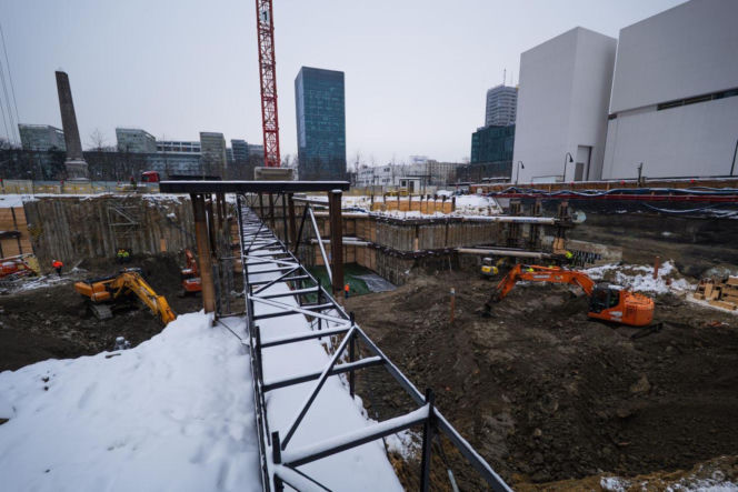 Budowa TR Warszawa (styczeń 2026)