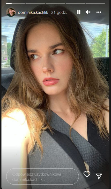 Dominika Kachlik na Instagramie na weselu