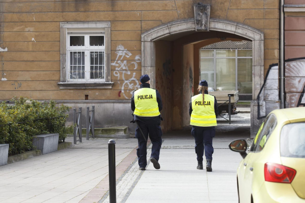Patrol policji we Wrocławiu