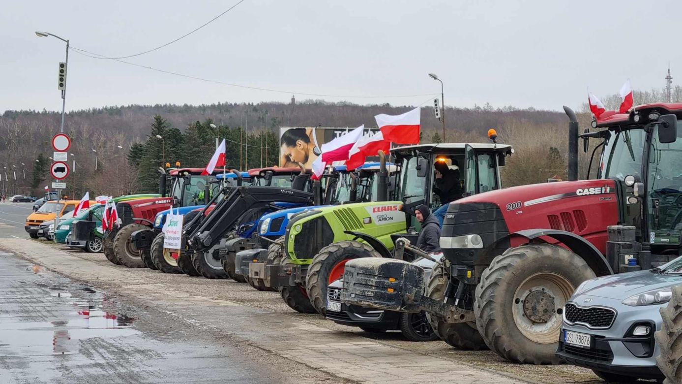 Protest rolników w Koszalinie