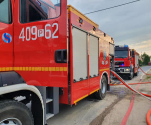 Wielki pożar domu koło Wągrowca