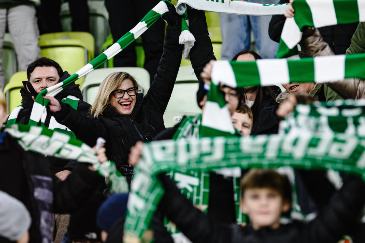 Lechia Gdańsk - Górnik Zabrze, zdjęcia kibiców i zawodników z meczu 18, kolejki PKO BP Ekstraklasy
