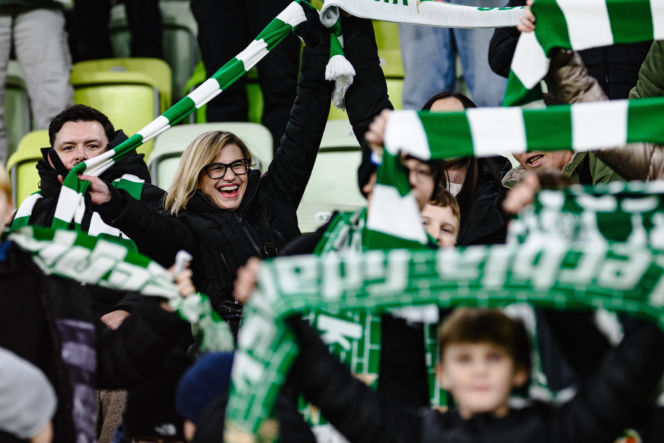 Lechia Gdańsk - Górnik Zabrze, zdjęcia kibiców i zawodników z meczu 18, kolejki PKO BP Ekstraklasy