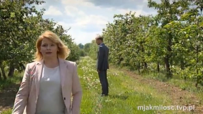 M jak miłość odc. 1236. Marta (Dominika Ostałowska), Andrzej Budzyński (Krystian Wieczorek)
