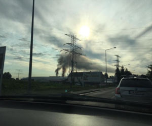 Pożar przy Klecińskiej