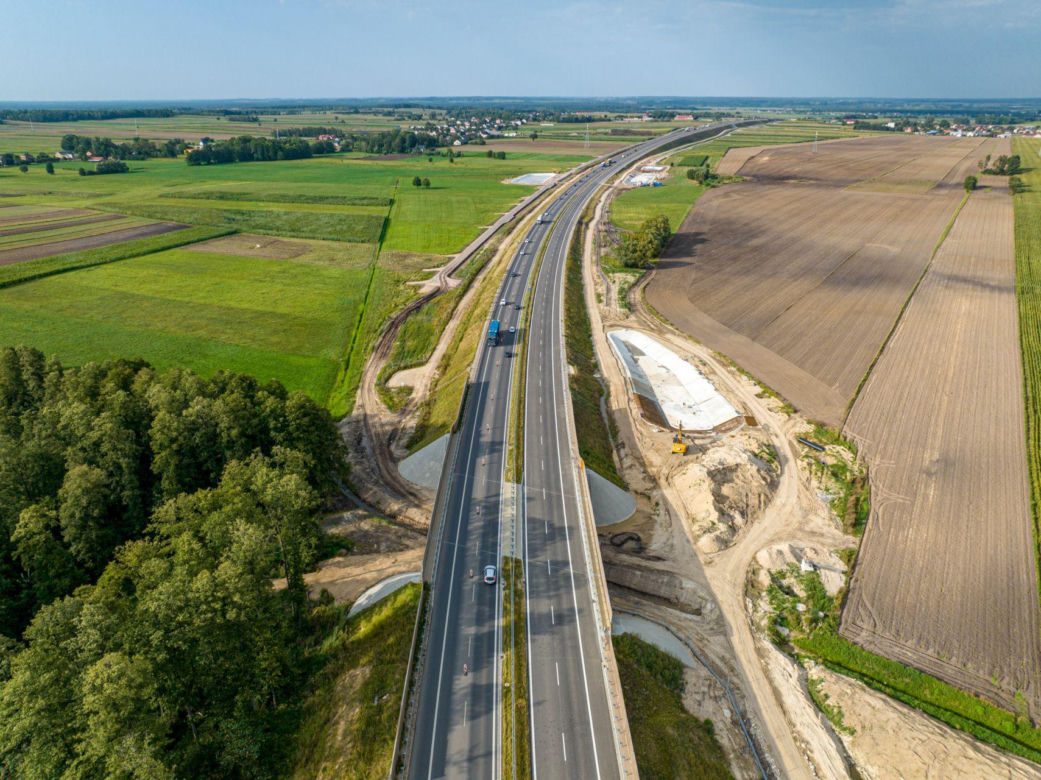 Budowany odcinek S61 Łomża Zachód-Stawiski
