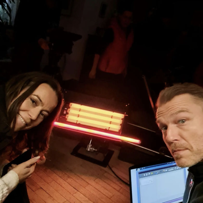 M jak miłość. Magda (Anna Mucha), Andrzej (Krystian Wieczorek) 