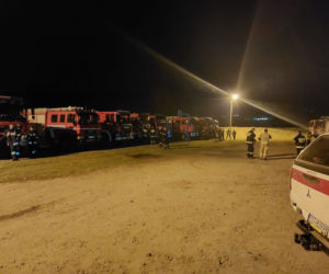 Spłonęły 34 hektary! 150 strażaków gasiło pożar traw w Brodach