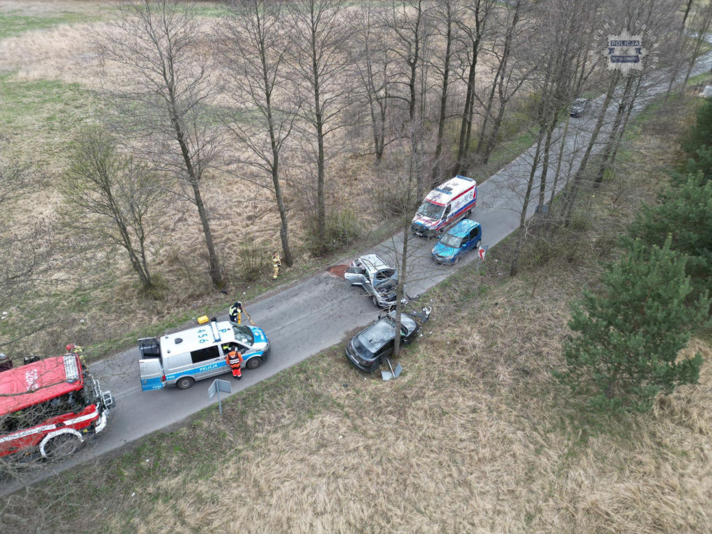 Dwa samochody osobowe zderzyły się w Mysłowicach