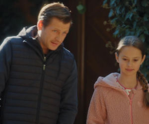 M jak miłość. Hania (Wiktoria Basik), Adam Karski (Patryk Szwichtenberg)