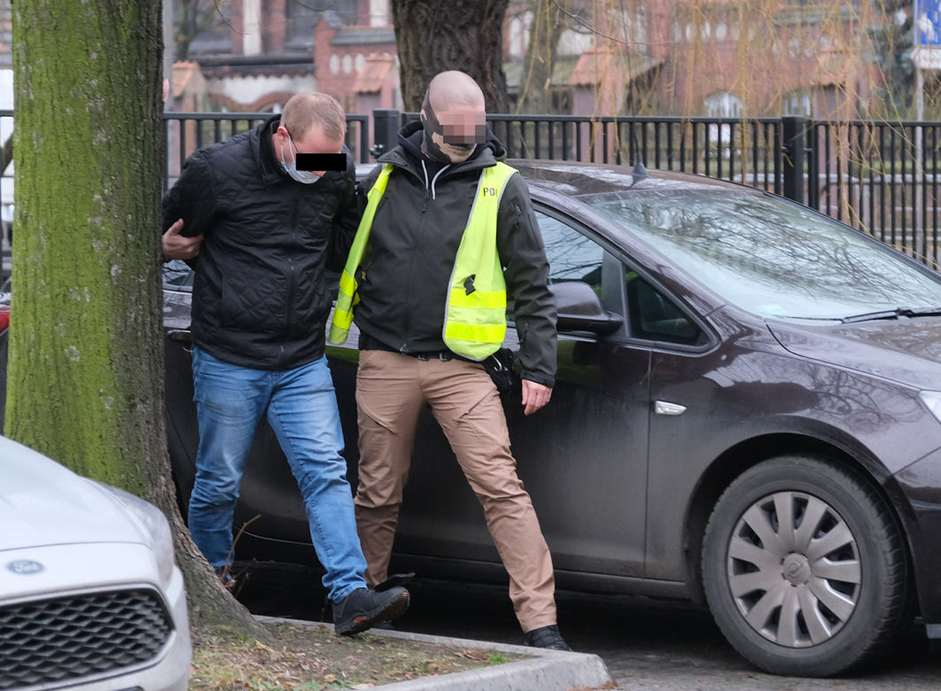 Doprowadzenie nożownika z Rudy Śląskiej