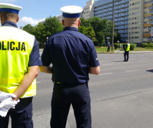 Funkcjonariusze rywalizujący w konkursie Policjant Ruchu Drogowego 2017
