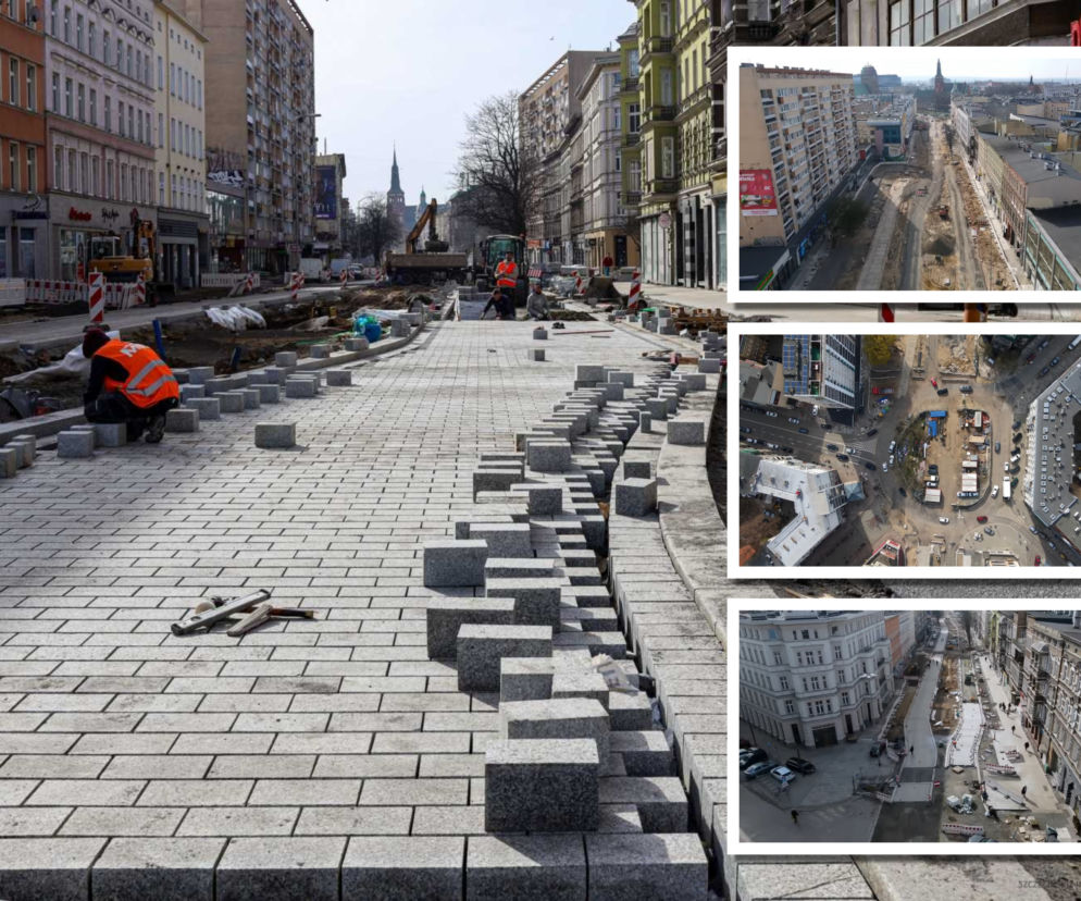 Przebudowa alei Wojska Polskiego - kwiecień 2022
