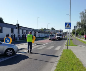 Wieluń. 11-latka potrącona na przejściu dla pieszych. Dziewczynkę zabrał śmigłowiec LPR