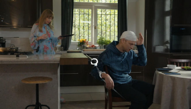 Barwy szczęścia, odcinek 3299. Agnieszka (Katarzyna Tlałka), Łukasz (Michał Rolnicki)