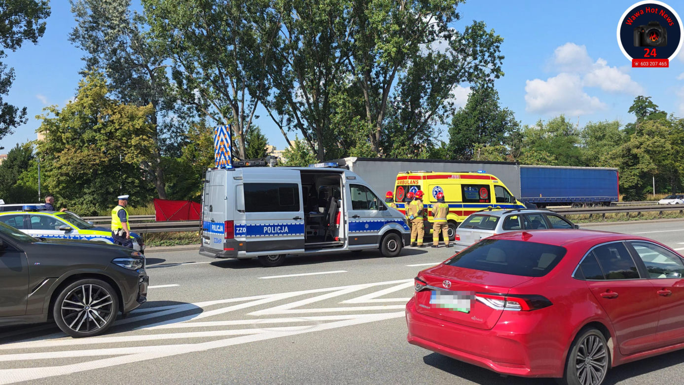 Śmiertelny wypadek motocyklisty na Wisłostradzie