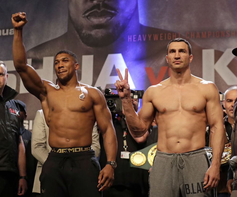 Anthony Joshua, Władimir Klitschko, Kliczko, Ważenie
