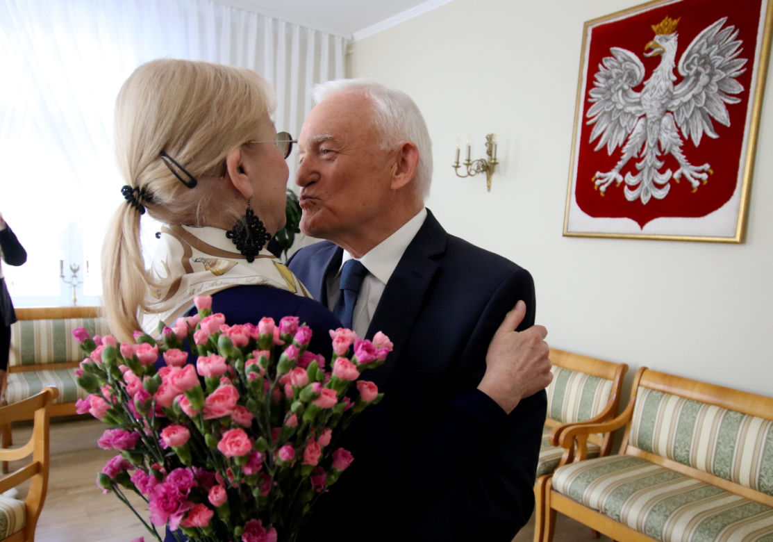Leszek Miller z żoną Aleksandrą, 2019r.