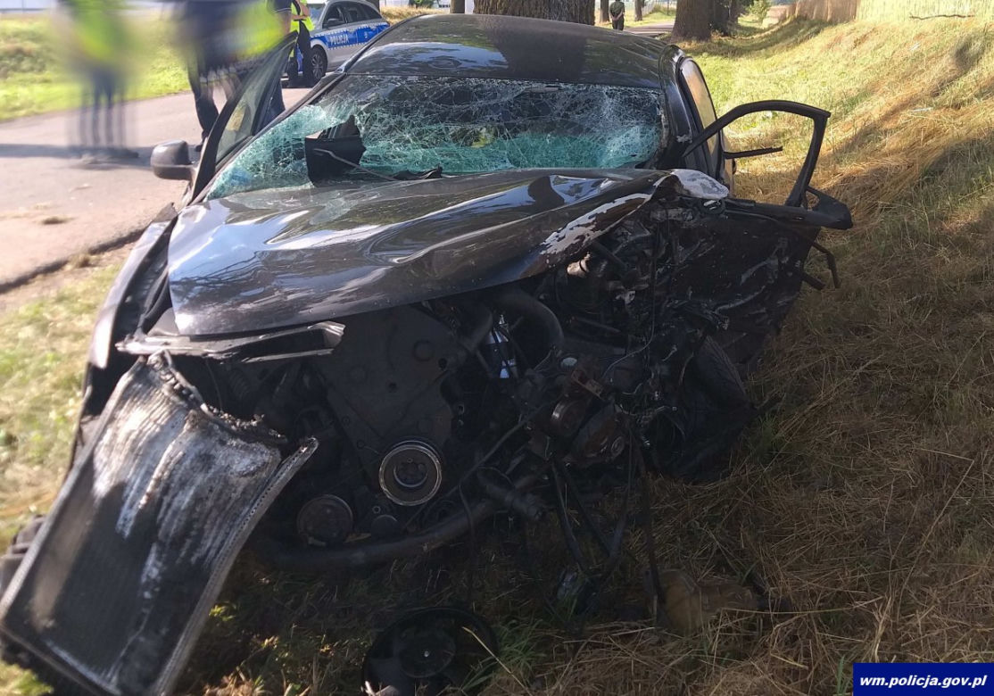 Tragiczny wypadek na trasie Korsze - Reszel
