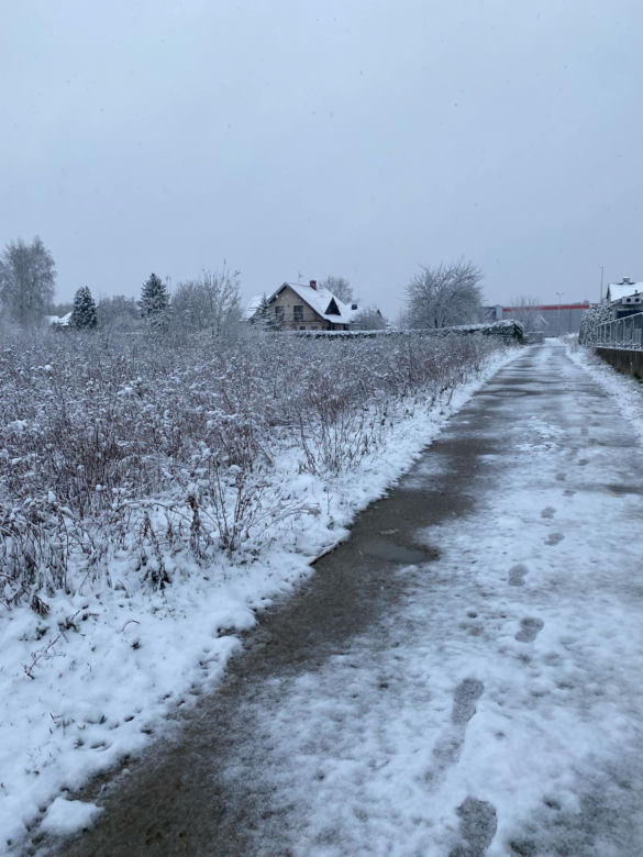 Kwietniowe opady śniegu w Lublinie