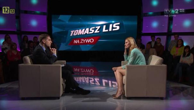 Tomasz Lis na żywo 8.04.2013. Joanna Moro - serialowa Anna German