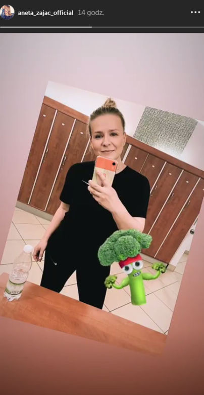 Aneta Zając na treningu