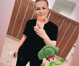 Aneta Zając na treningu