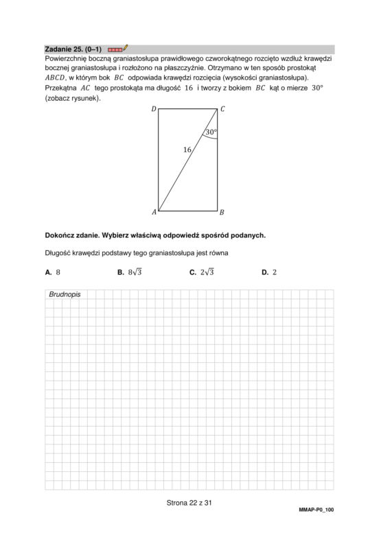 Matura 2023. Arkusz pokazowy matematyka