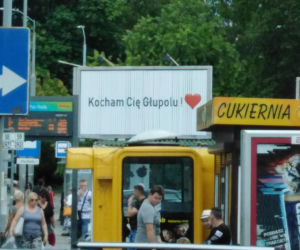 Oryginalne wyznanie miłości w centrum Szczecina