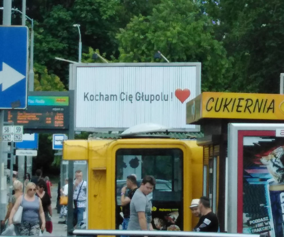 Oryginalne wyznanie miłości w centrum Szczecina