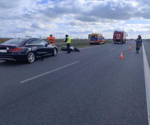 Tragiczny wypadek na S5. Nie żyje motocyklista