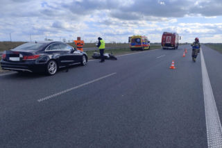 Tragiczny wypadek na S5  koło Kościana. Nie żyje motocyklista