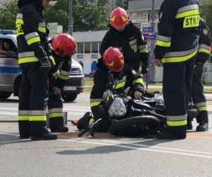 Wypadek motocykl
