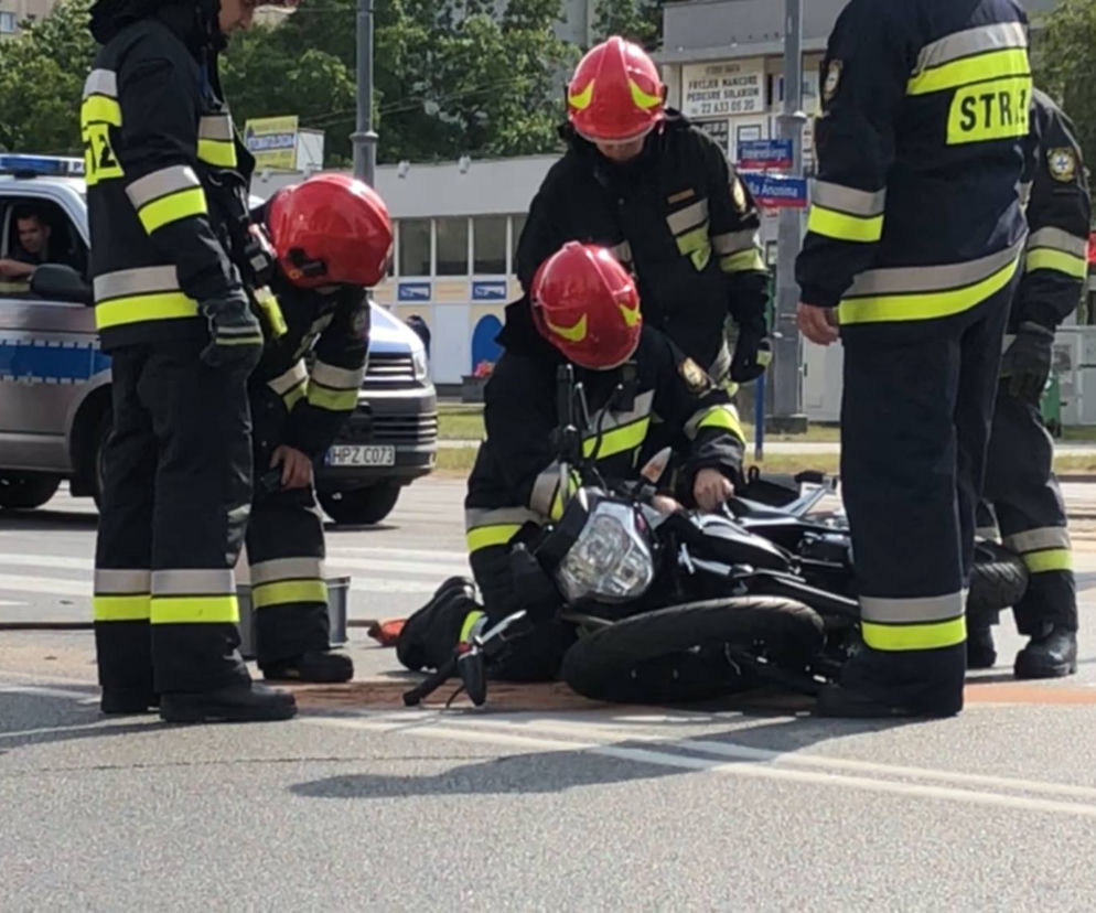 Wypadek motocykl
