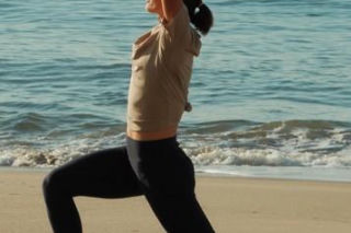 Iga Świątek na plaży w Kalifornii